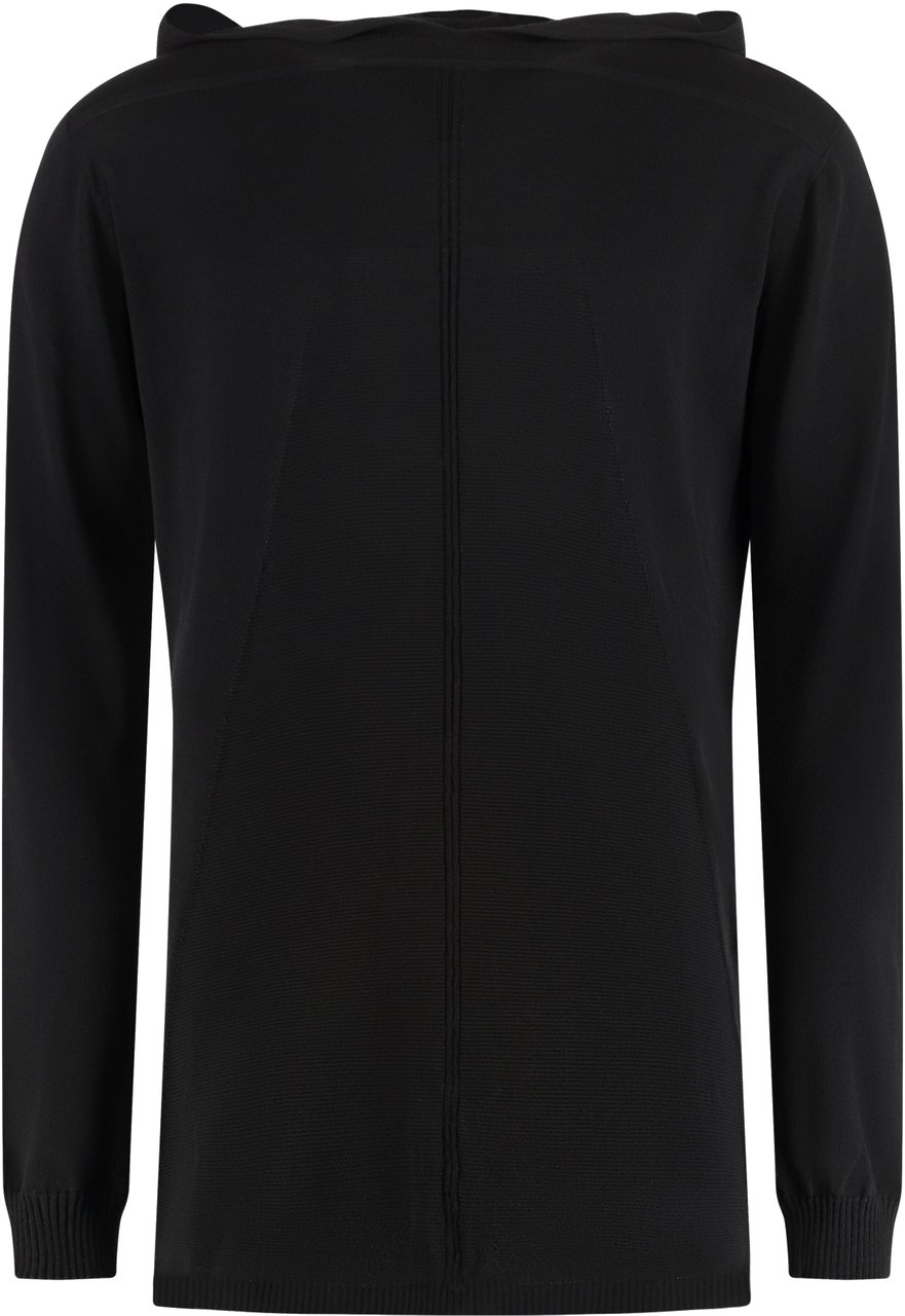 Rick Owens Geo Oversize cotton hoodie sweater Zwart