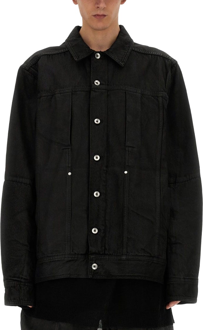 Rick Owens Denim Jacket Zwart