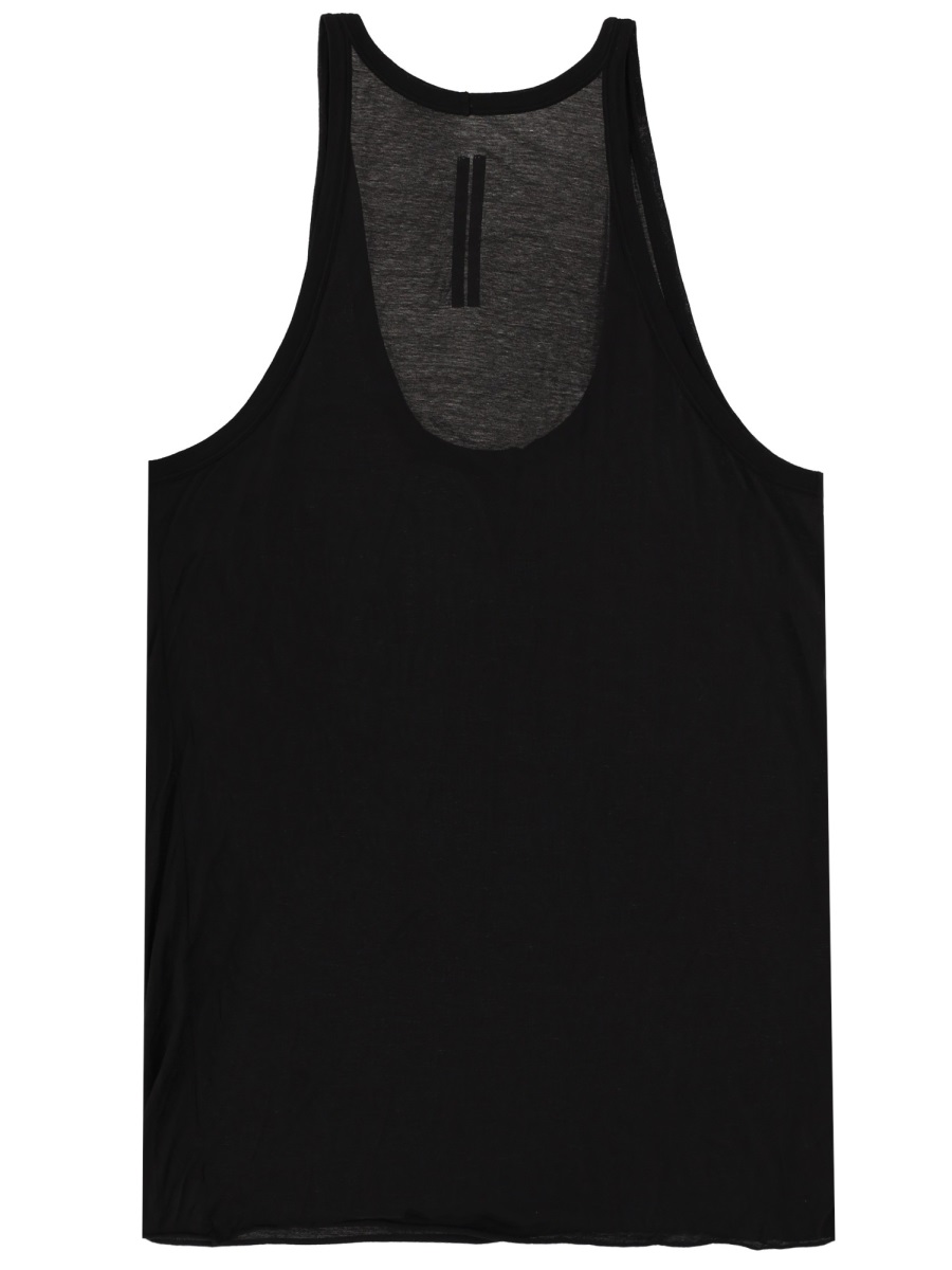 Rick Owens Neutrals Dinghy Pony Relaxed Tank Top Zwart