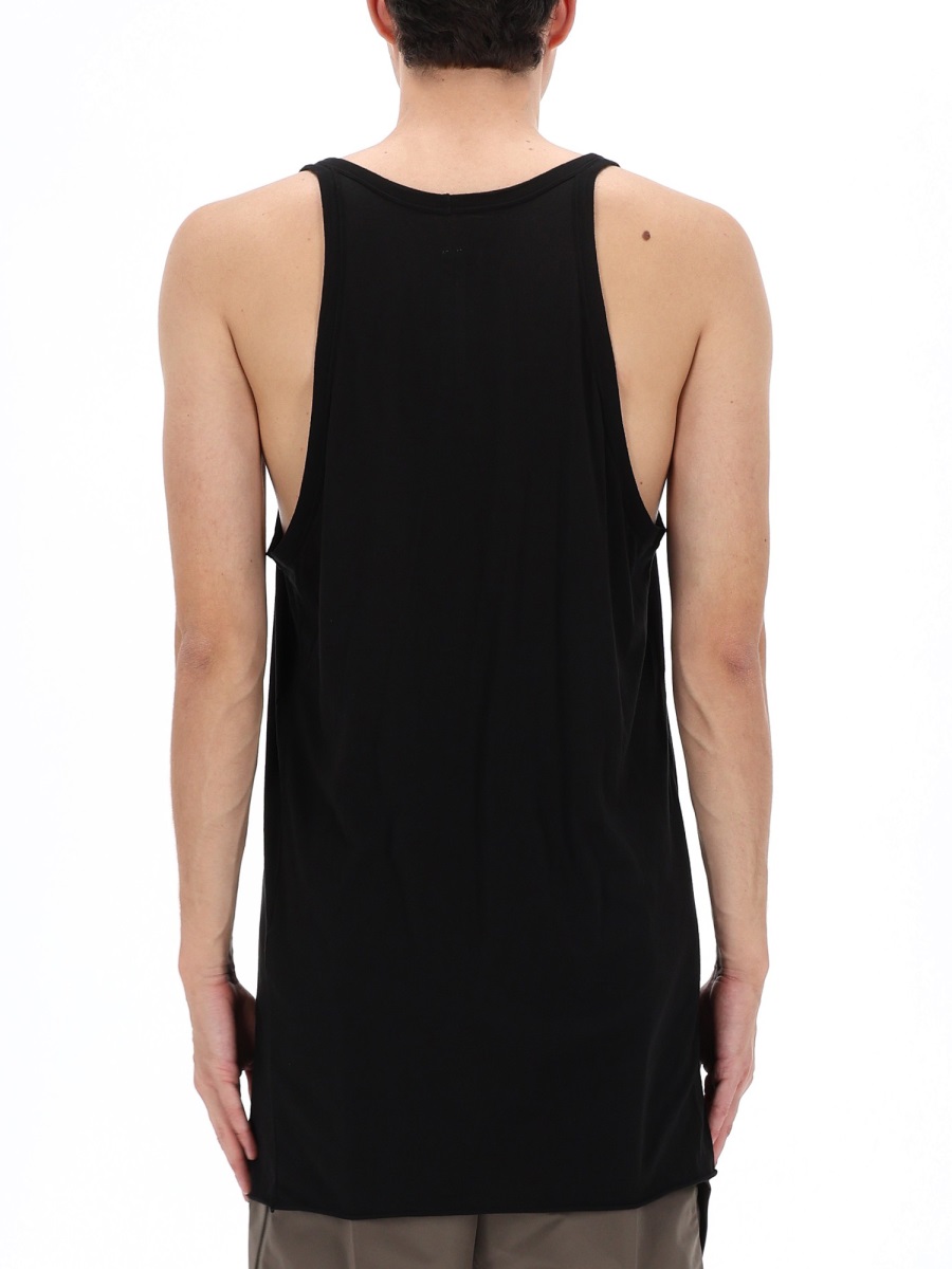 Rick Owens Neutrals Dinghy Pony Relaxed Tank Top Zwart