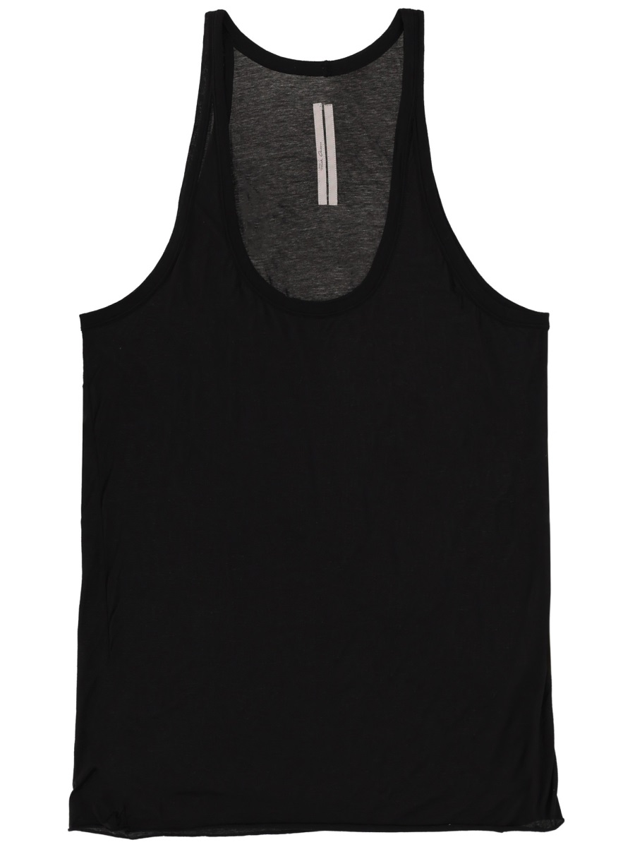 Rick Owens Neutrals Dinghy Pony Relaxed Tank Top Zwart