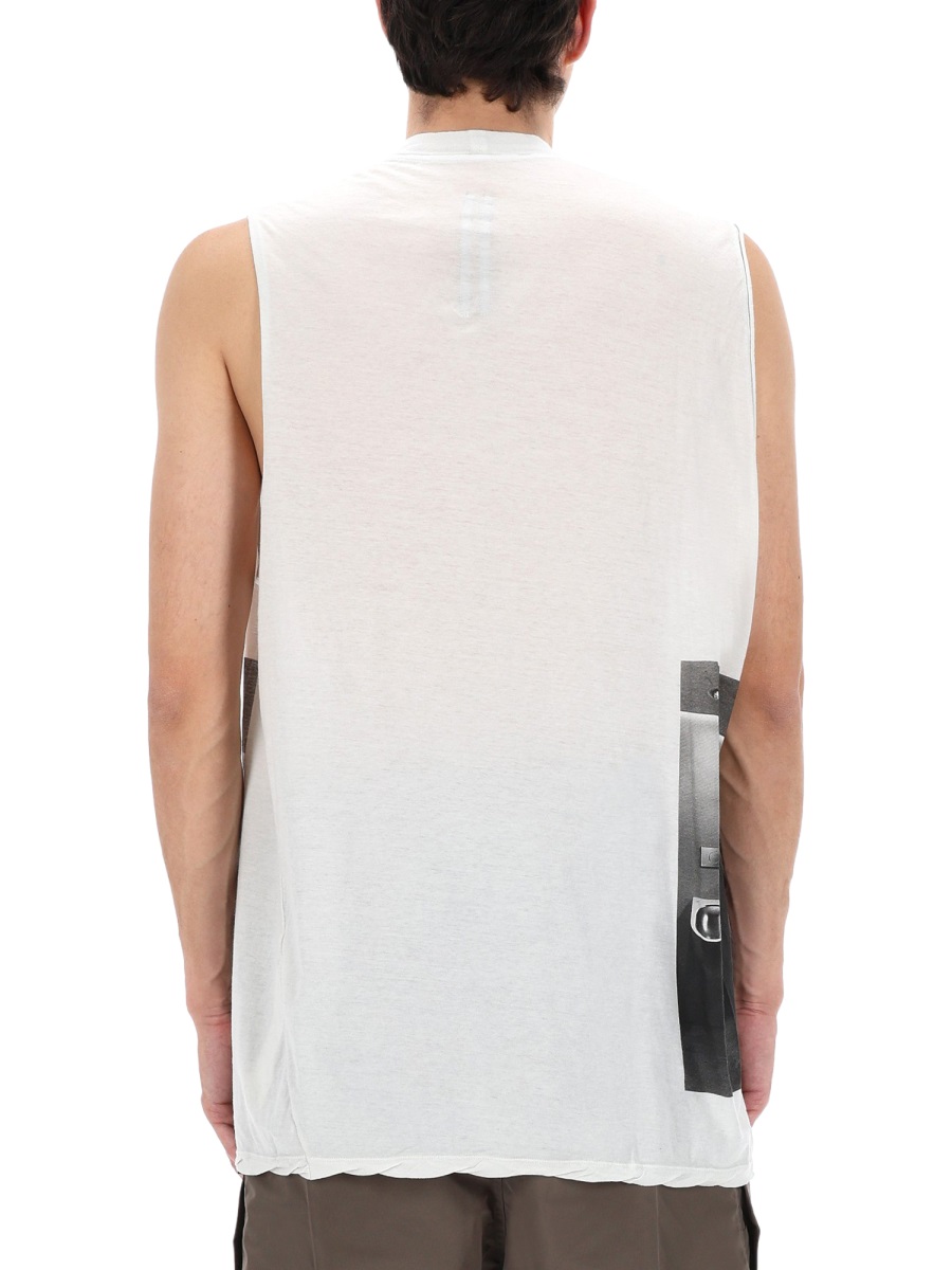 Rick Owens Rick S Jumbo Industrial Prints Tank Top Wit