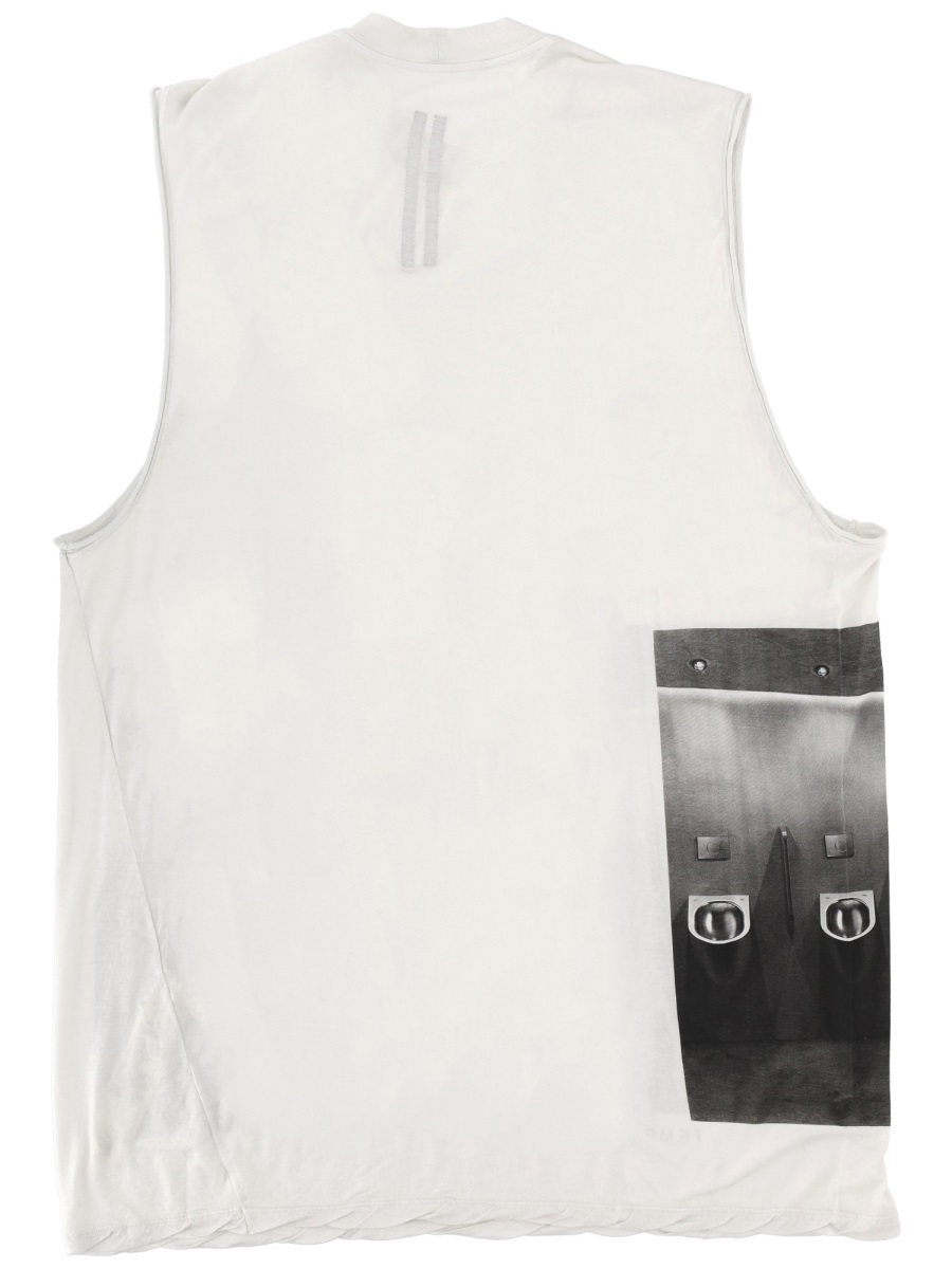 Rick Owens Rick S Jumbo Industrial Prints Tank Top Wit