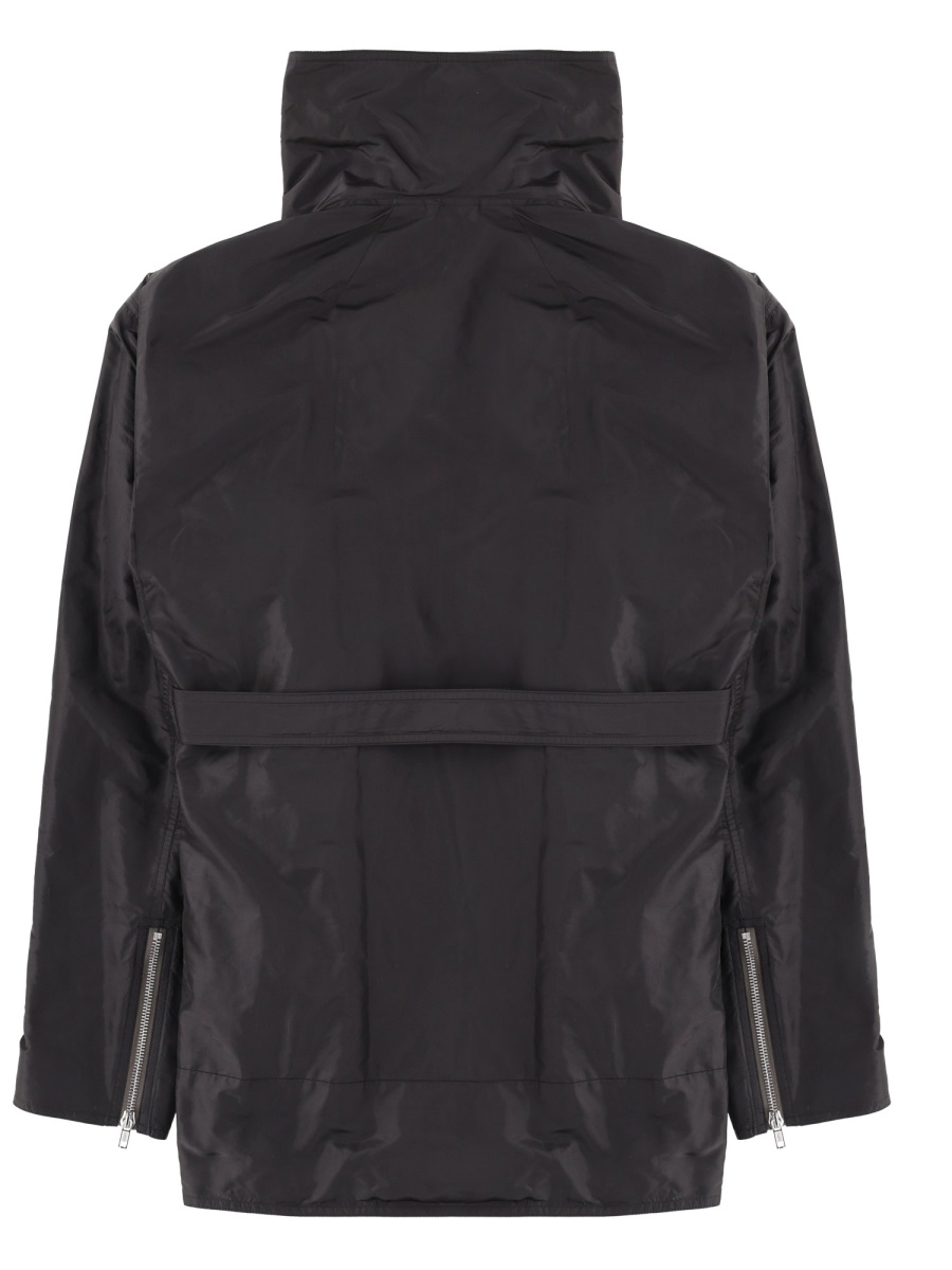 Rick Owens Dracucaban High Structured Collar Jacket Zwart