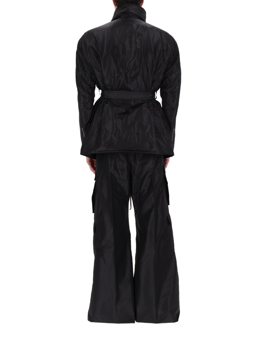Rick Owens Dracucaban High Structured Collar Jacket Zwart