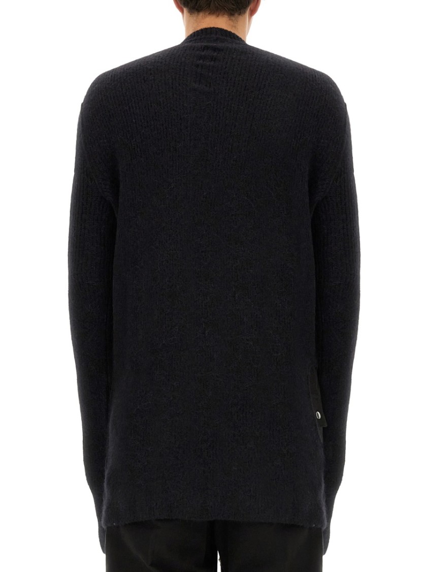 Rick Owens Wool Jersey. Zwart