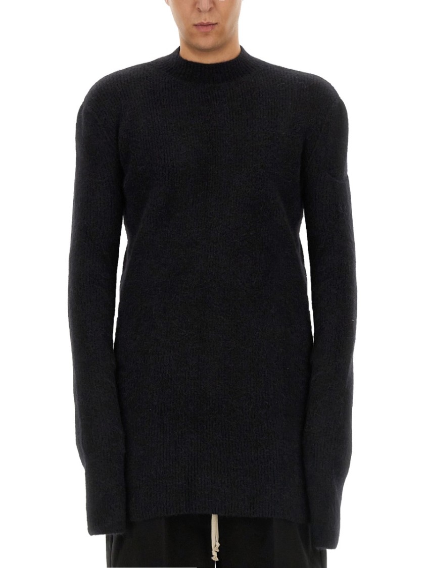 Rick Owens Wool Jersey. Zwart