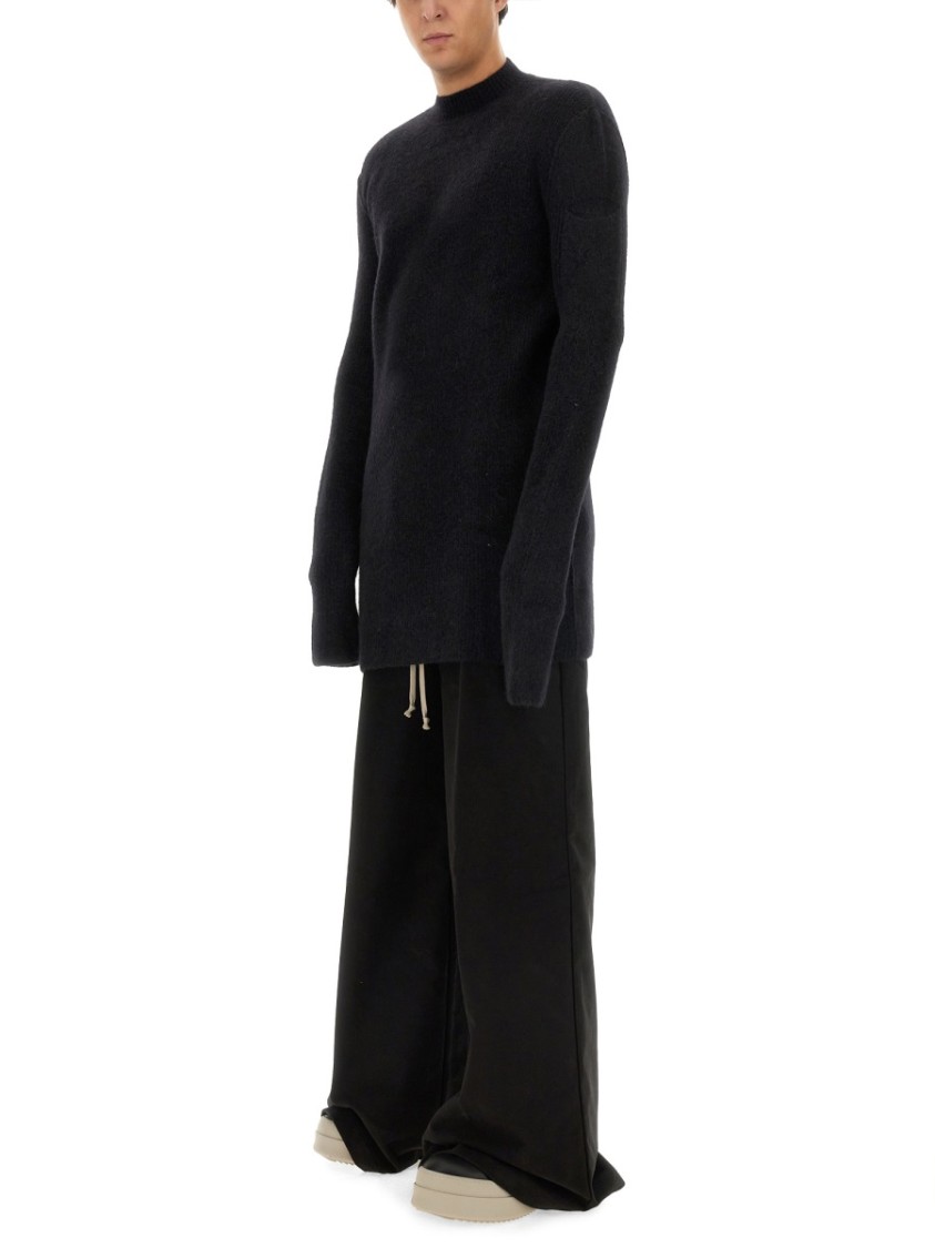 Rick Owens Wool Jersey. Zwart