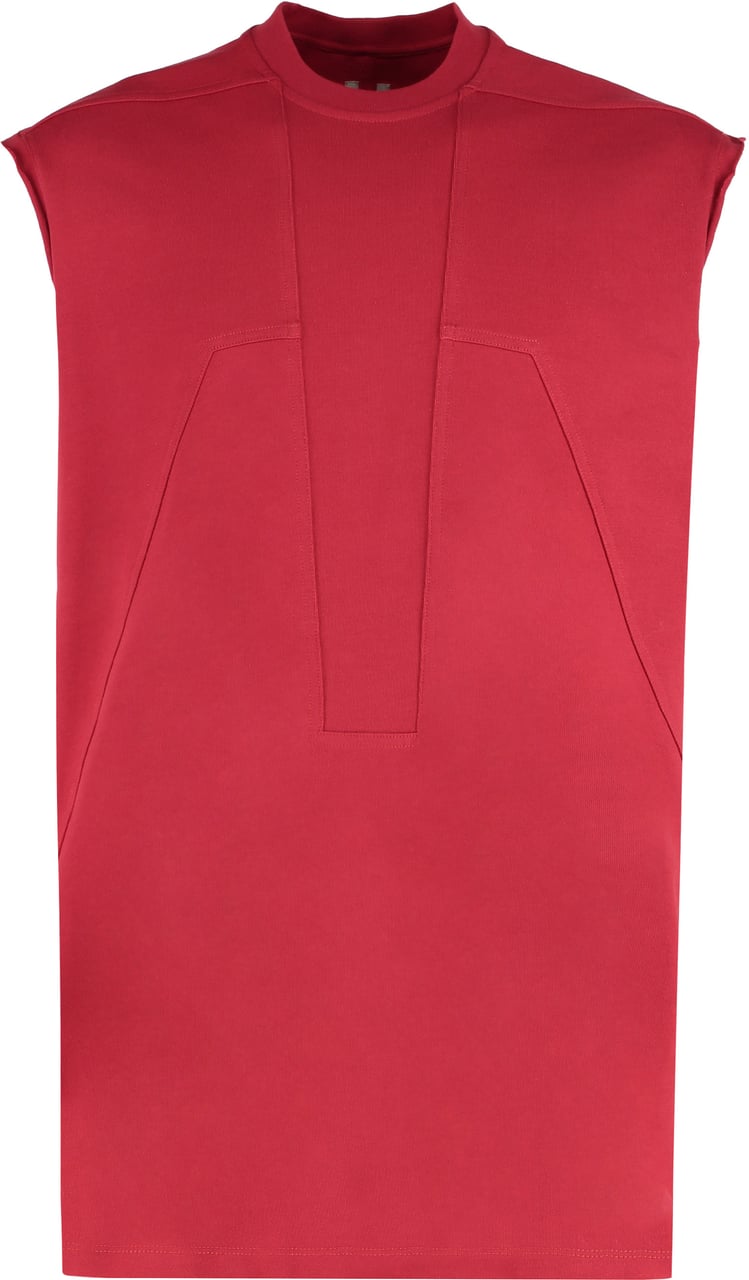Rick Owens Cotton tank top Rood