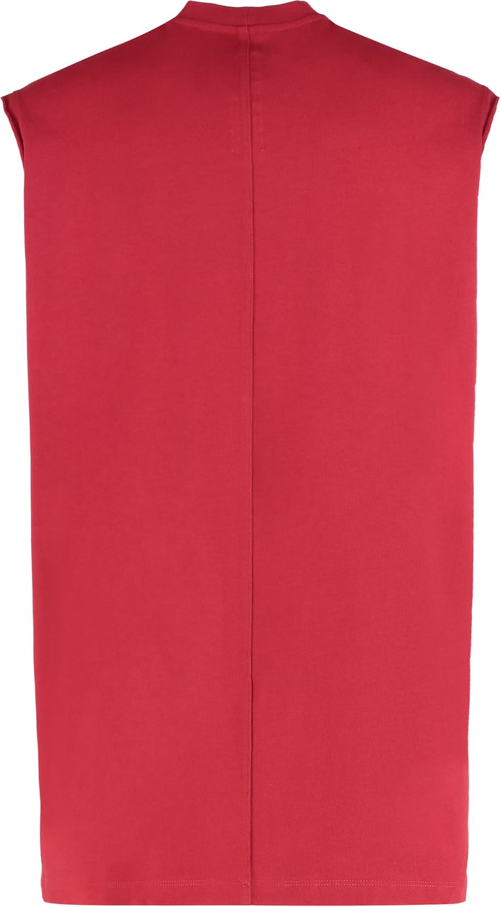 Rick Owens Cotton tank top Rood