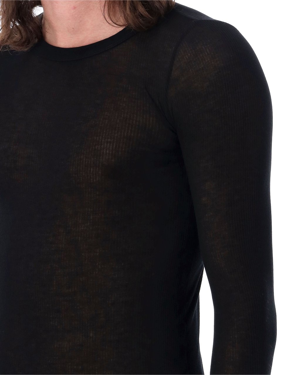 Rick Owens Rib tee Zwart