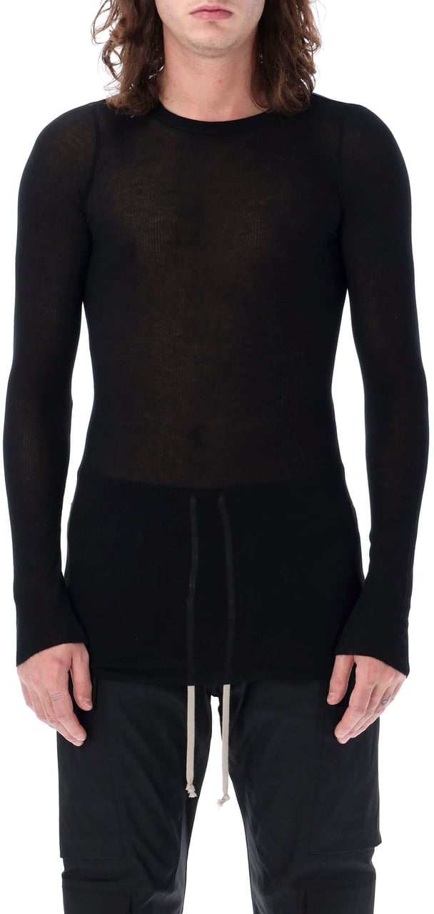Rick Owens Rib tee Zwart