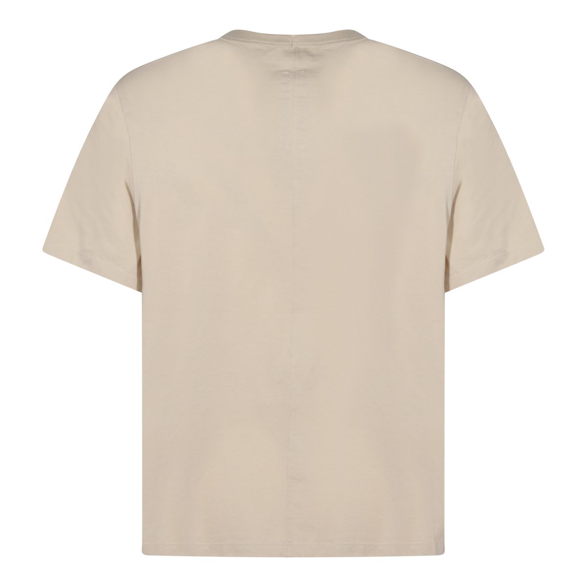 Rick Owens Sand Cotton Short-Sleeve Shirt Neutraal