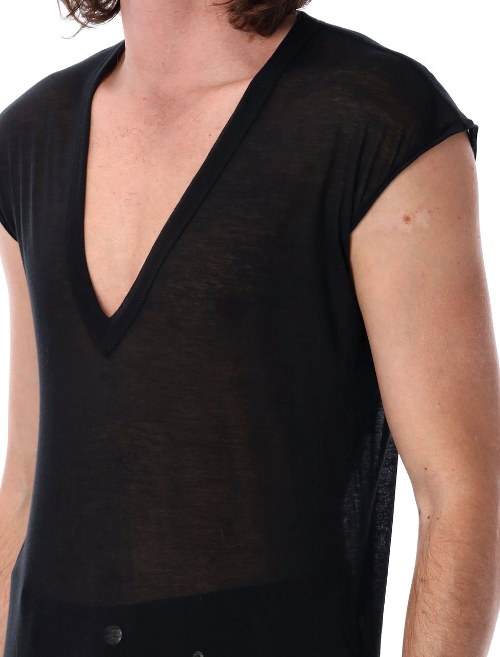 Rick Owens Rick Owens Deep V SL T Zwart