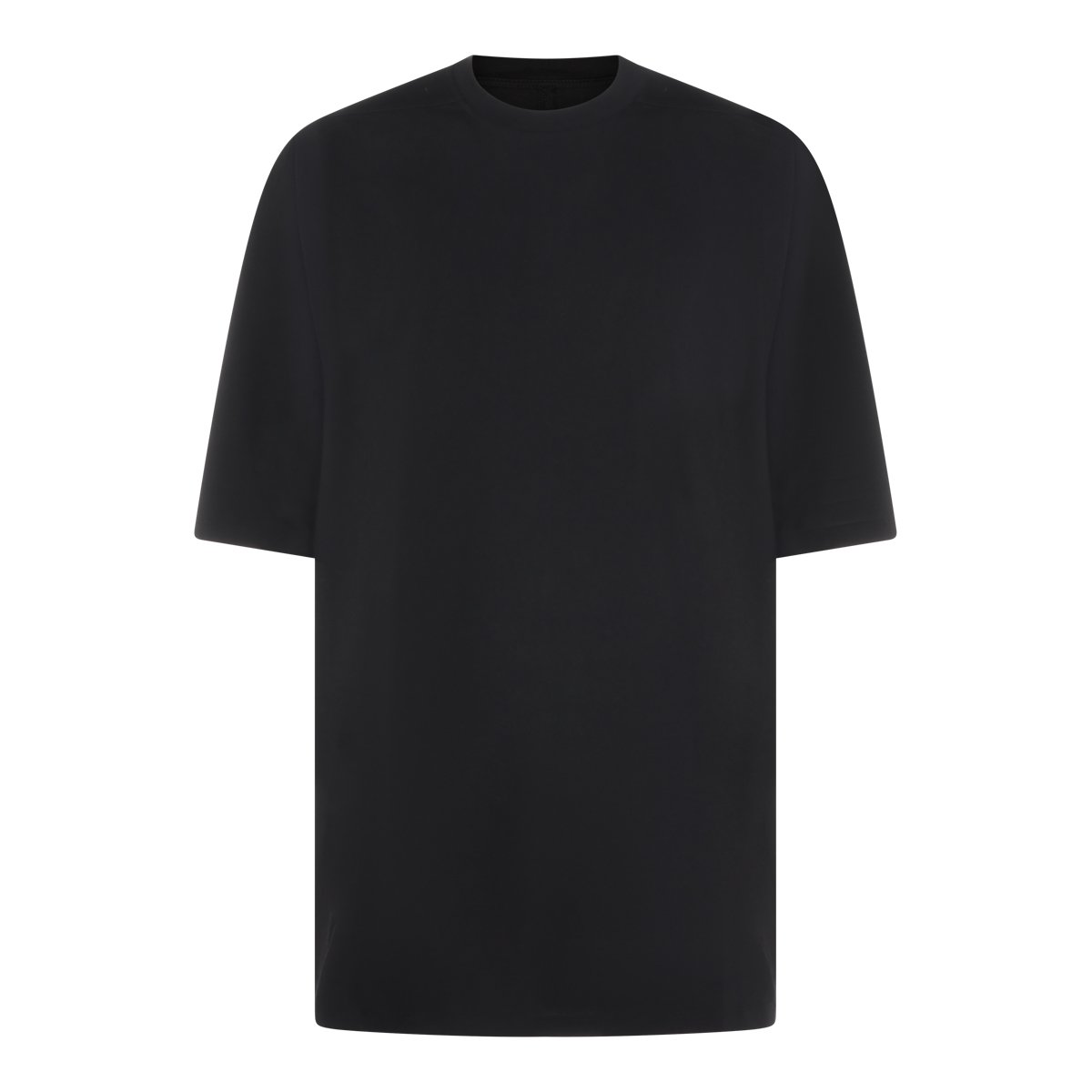 Rick Owens Oversized Black Cotton T-Shirt Zwart