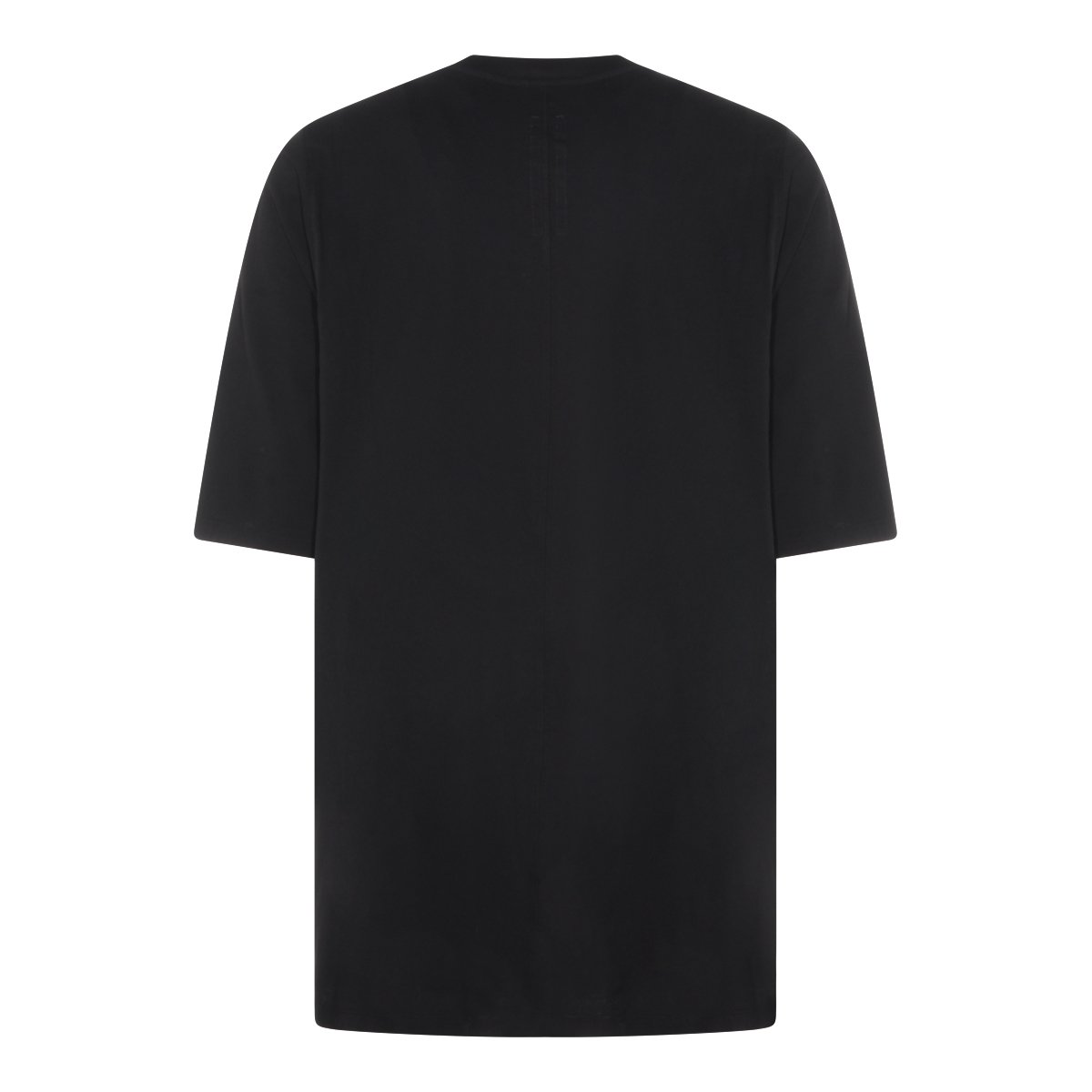 Rick Owens Oversized Black Cotton T-Shirt Zwart