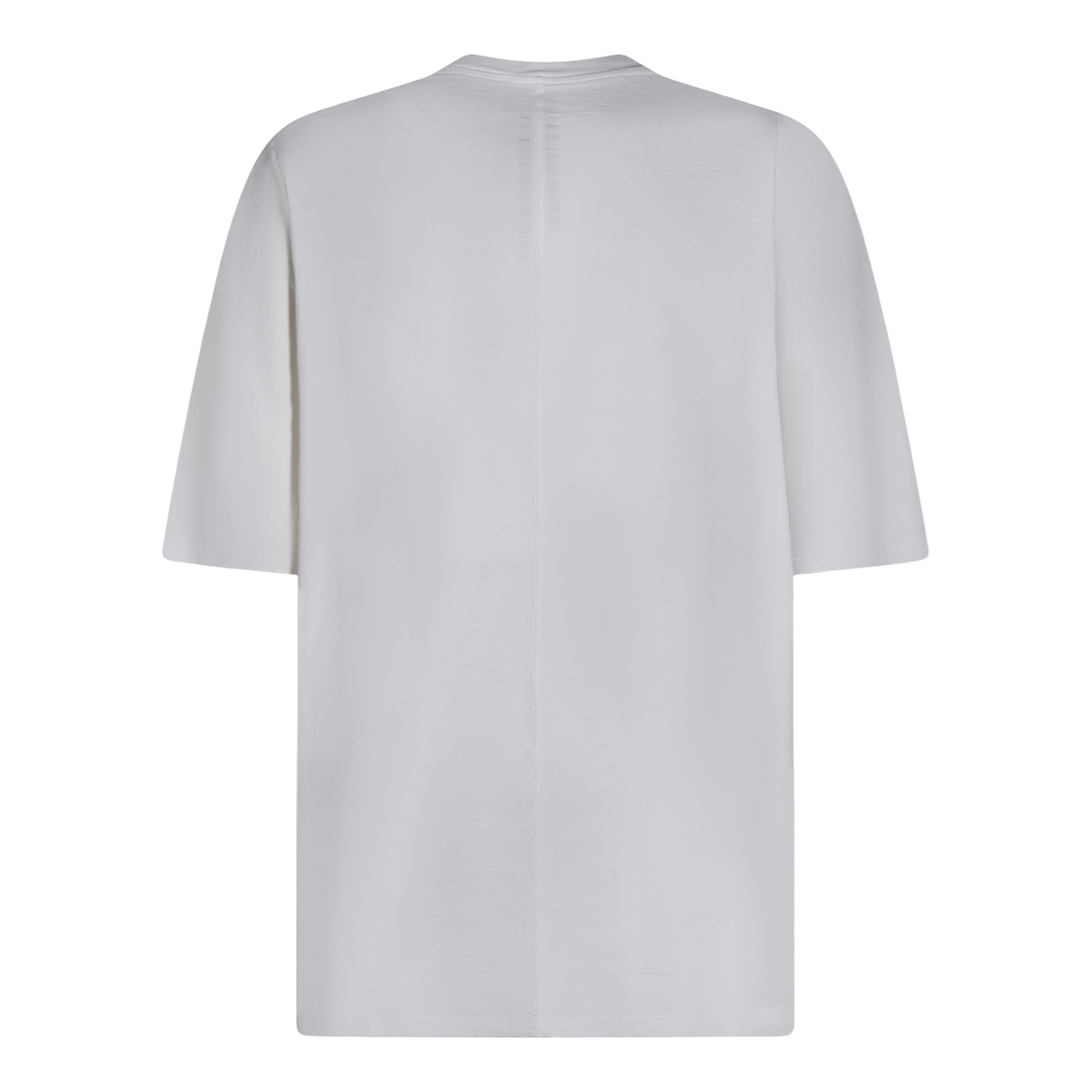 Rick Owens Oversized White T-Shirt With Seamless Design Wit