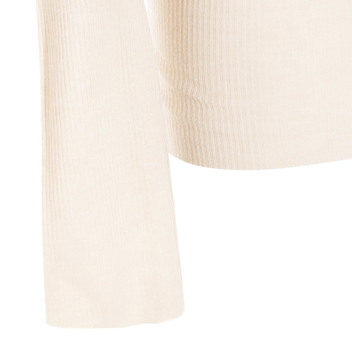 Rick Owens Sand Viscose/Silk Ribbed Sweater Zwart