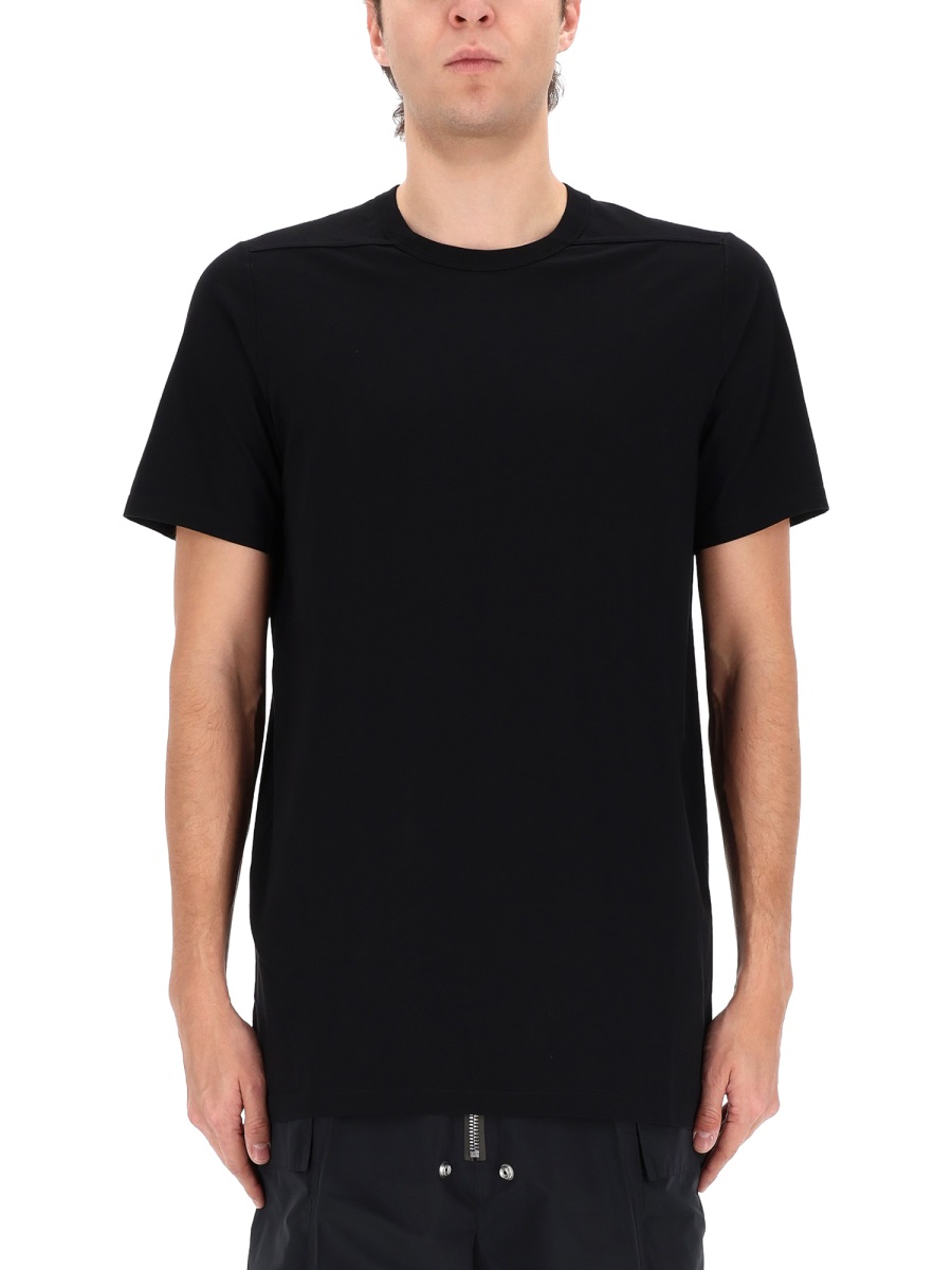 Rick Owens Neutral Level T Fine Back Seam T-Shirt Zwart