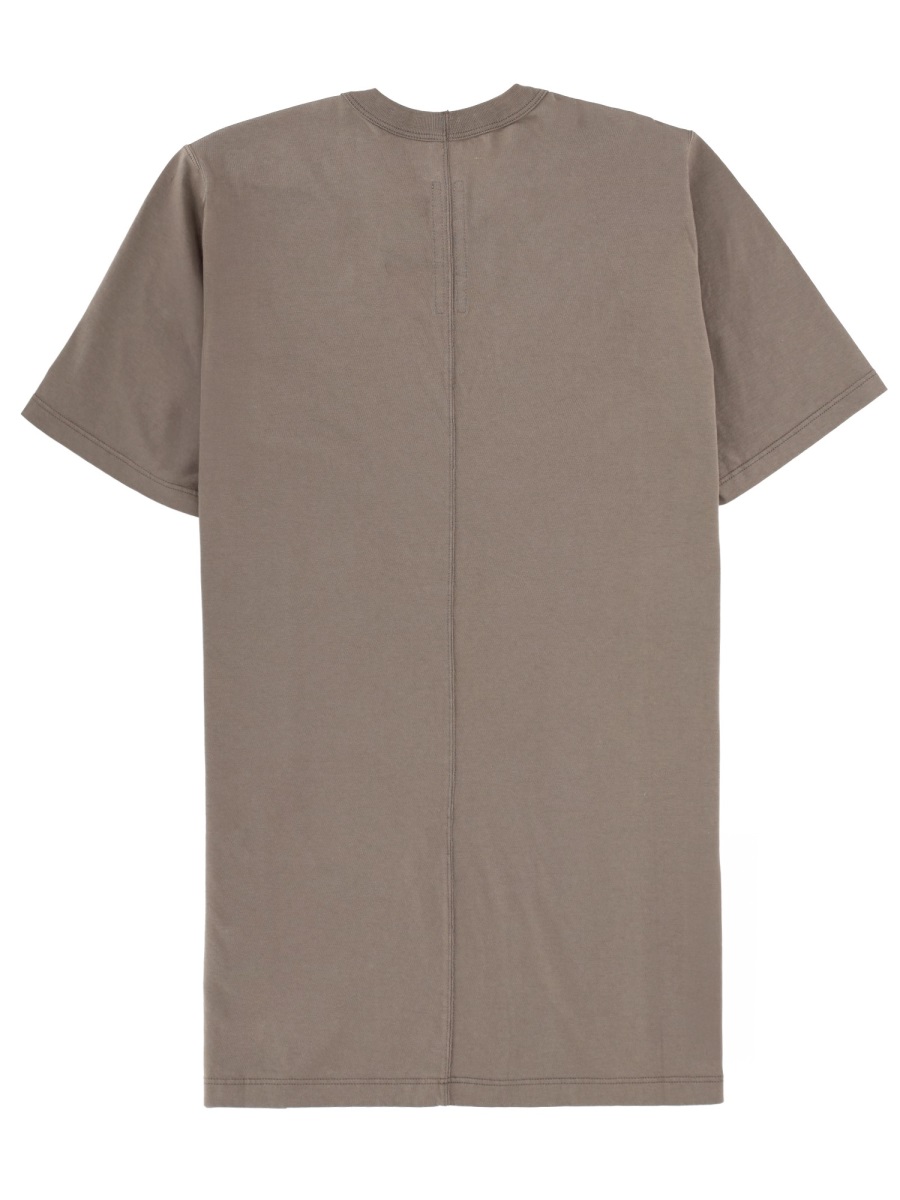 Rick Owens Level T Cotton Vertical Seam T-Shirt Bruin