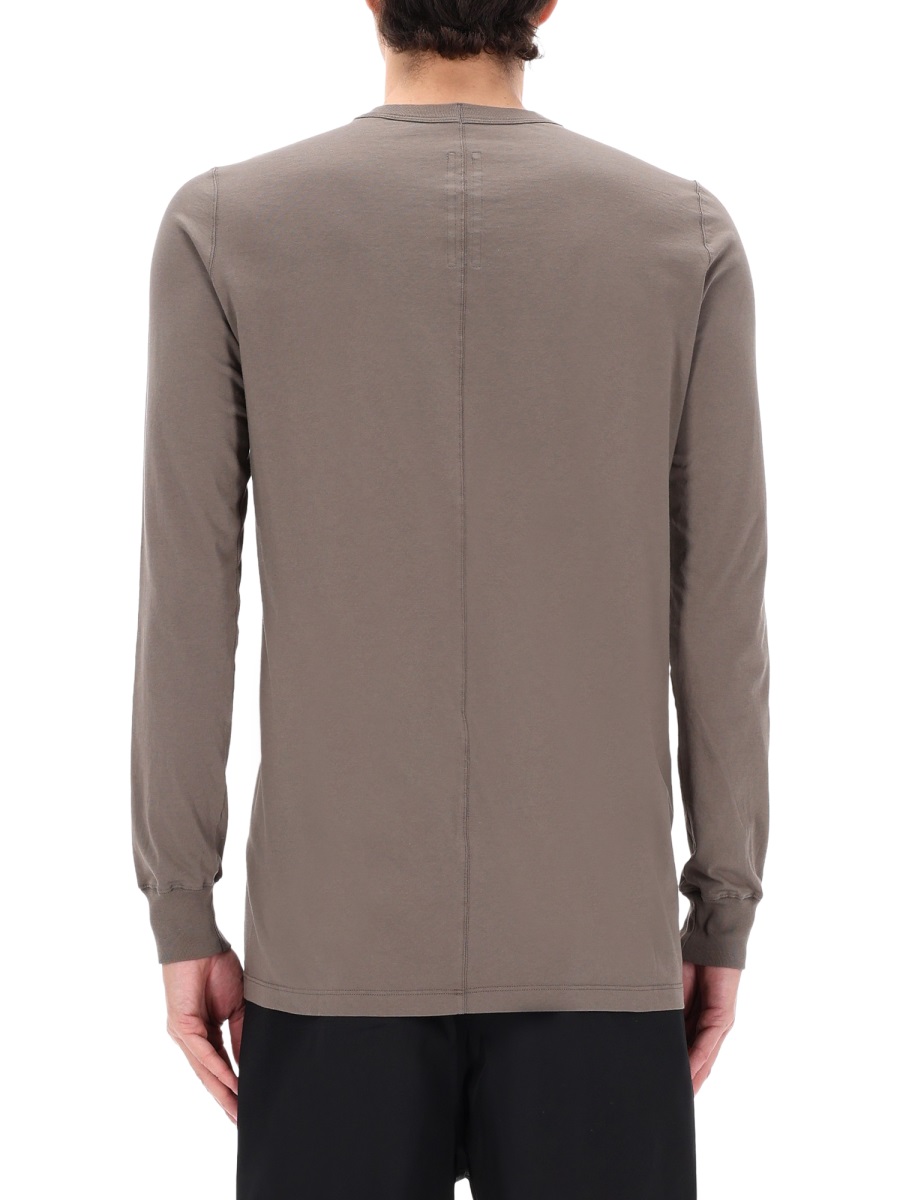 Rick Owens Level Ls Straight Cut T-Shirt Bruin