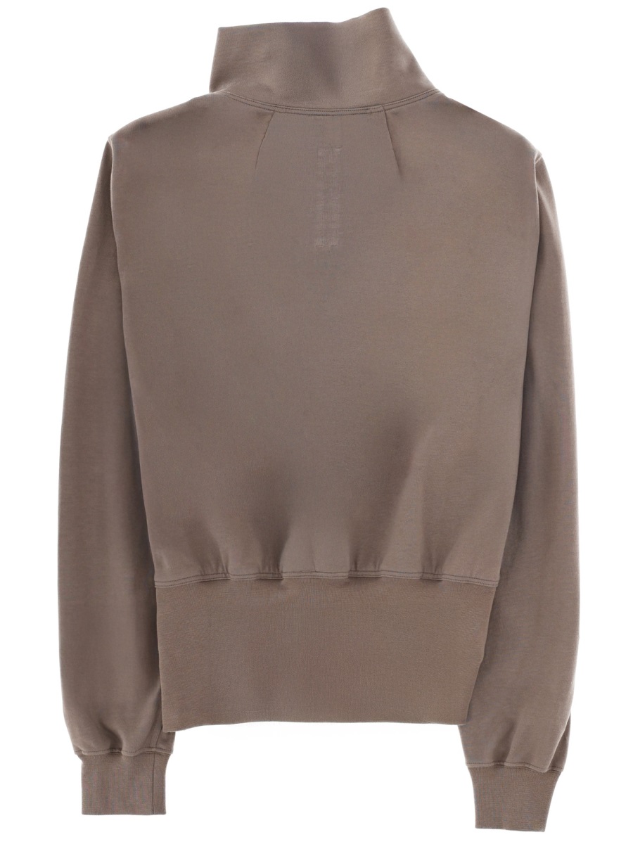 Rick Owens Bauhaus Jogger Asymmetrical Zipper Sweatshirt Roze