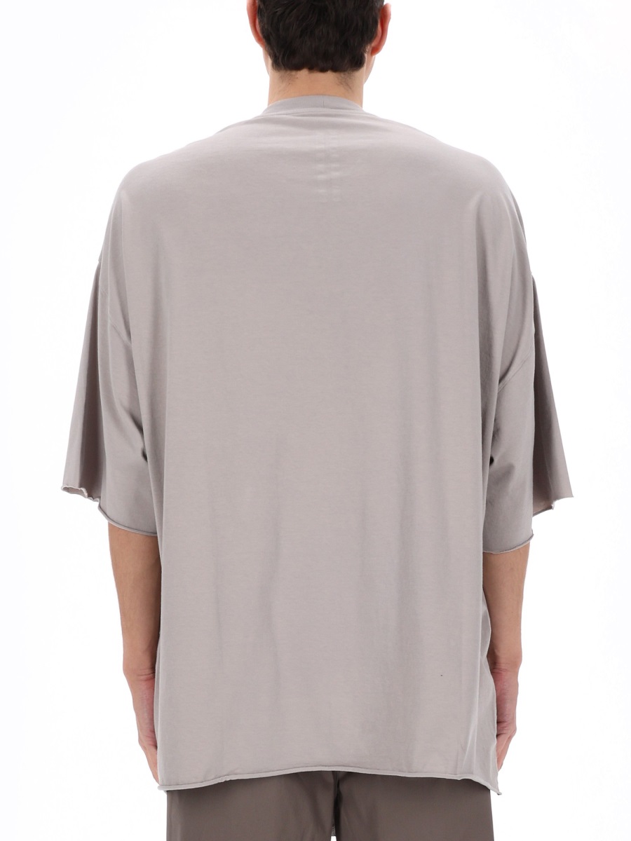 Rick Owens White Tommy T Cotton T-Shirt Grijs