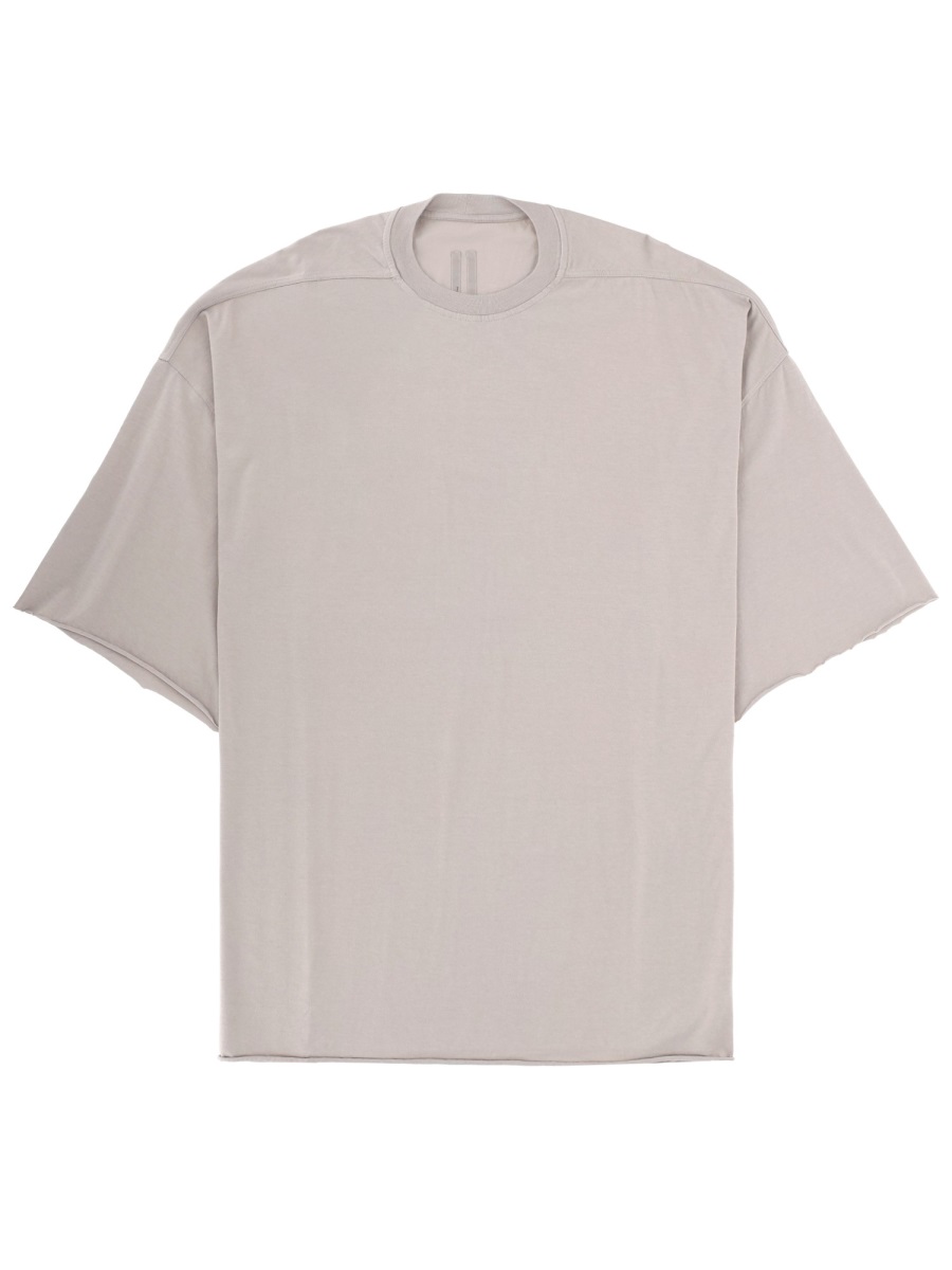 Rick Owens White Tommy T Cotton T-Shirt Grijs