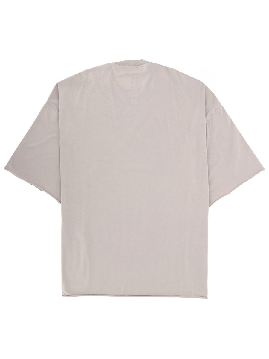 Rick Owens White Tommy T Cotton T-Shirt Grijs