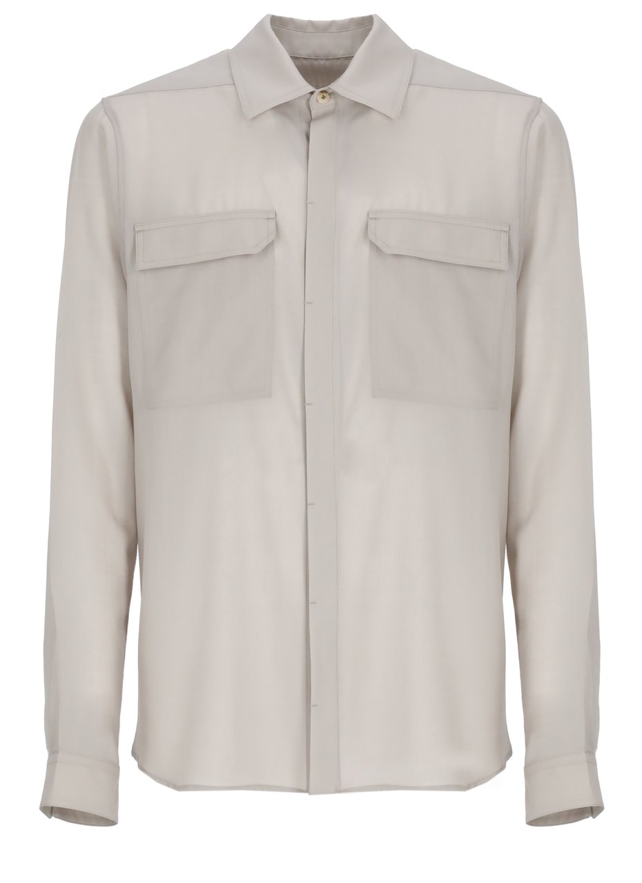 Rick Owens Shirts Beige Beige