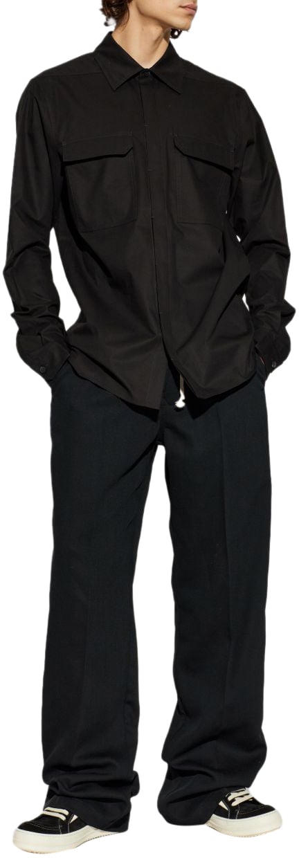 Rick Owens Shirts Black Zwart