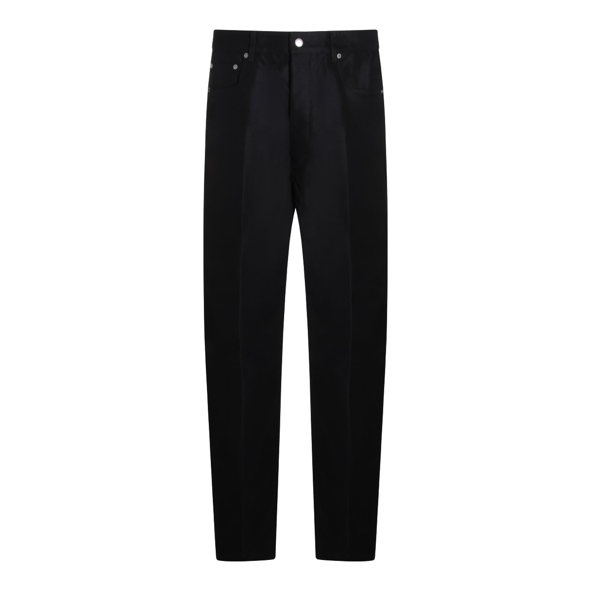 Rick Owens Black Slim Fit Five-Pocket Jeans Zwart
