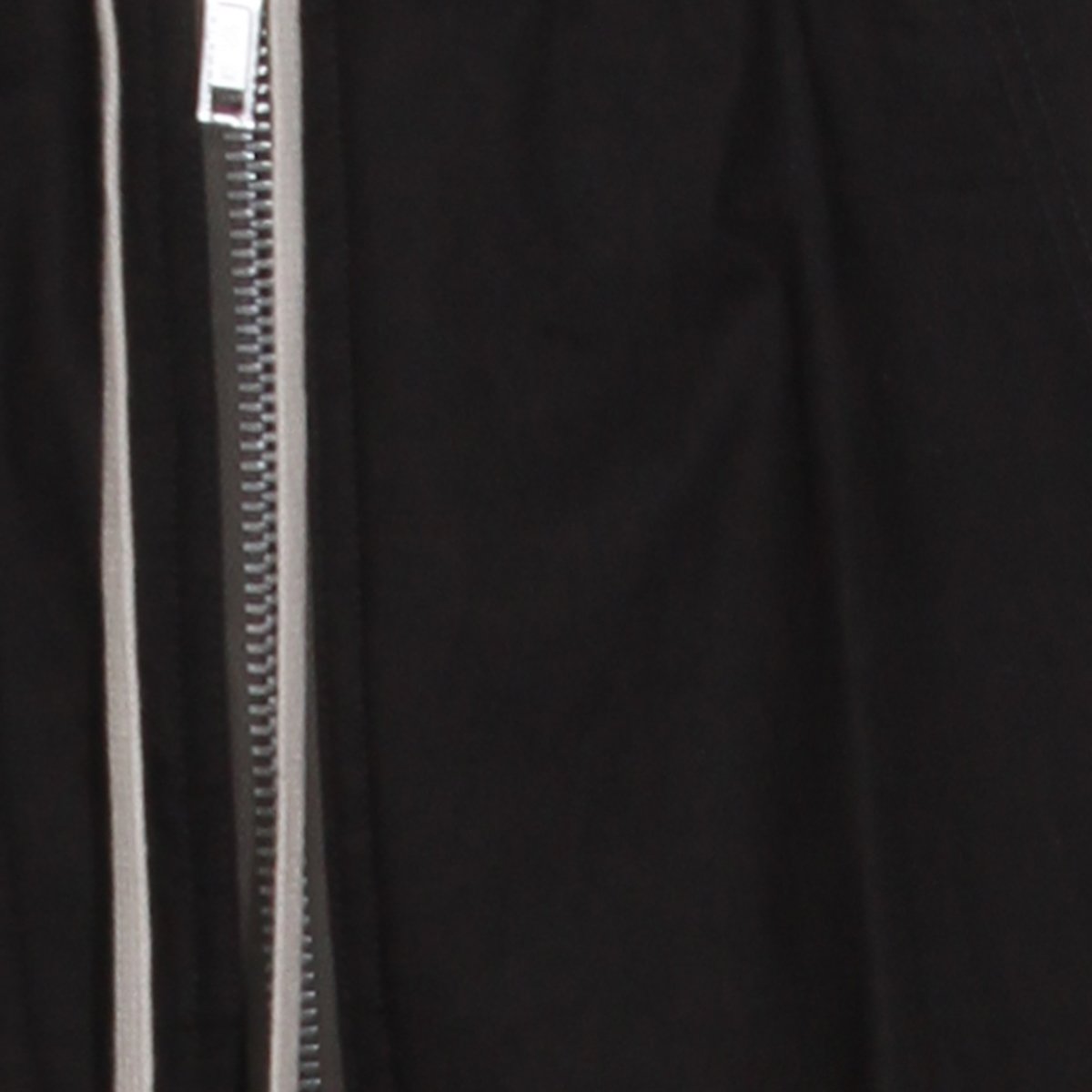 Rick Owens High-Waisted Black Cotton Trousers Zwart