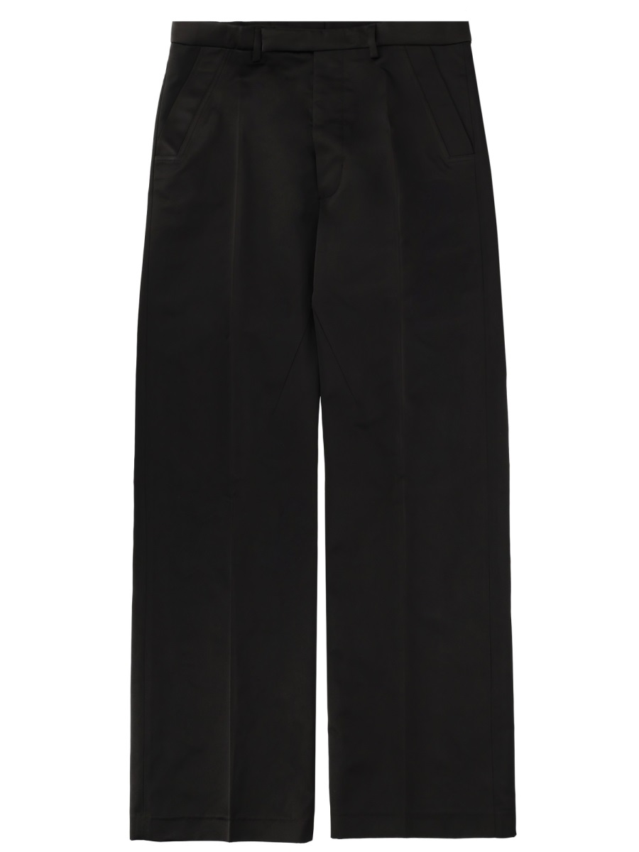 Rick Owens Tailored Wide-Leg Geth Pants Zwart