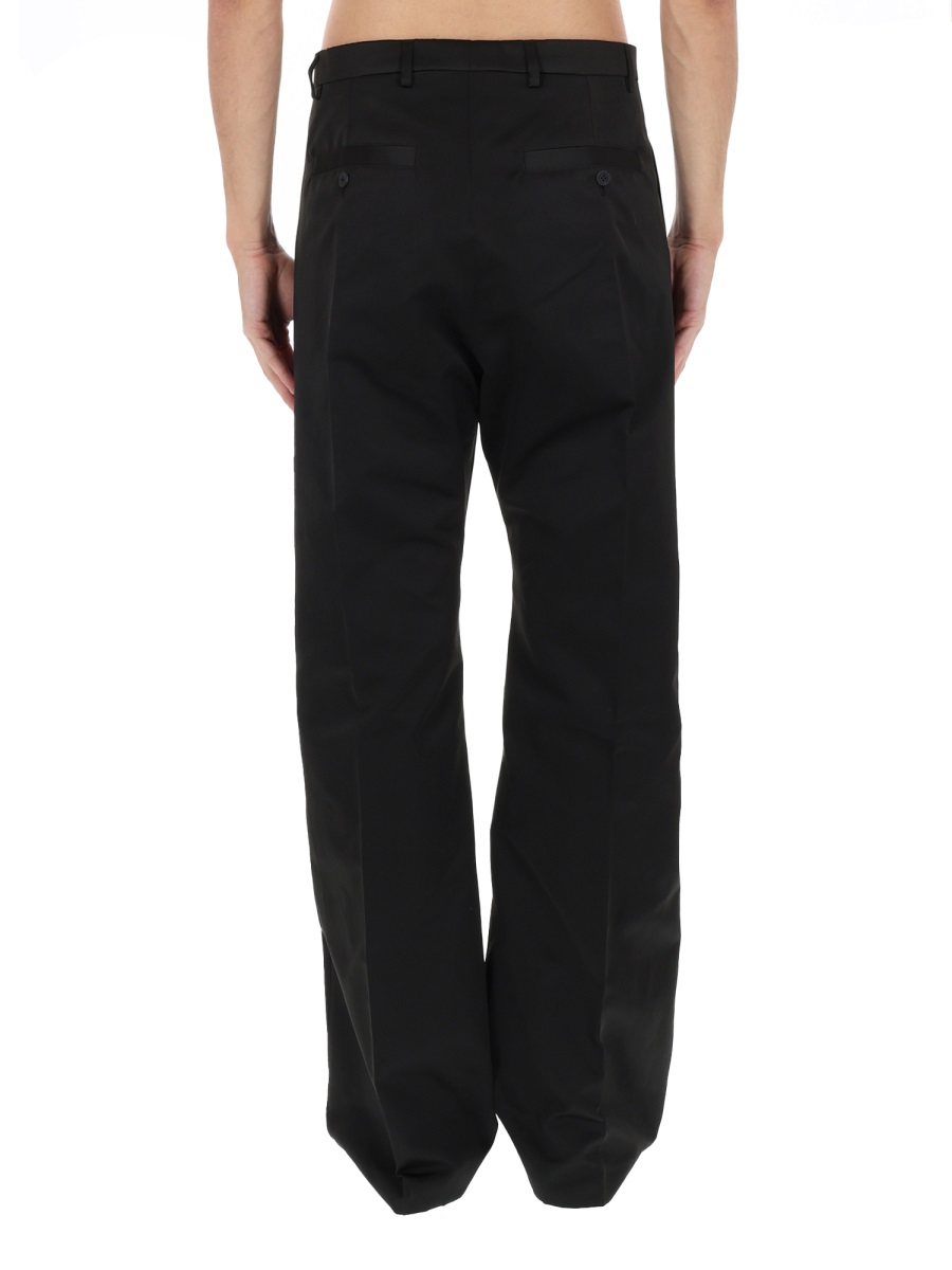 Rick Owens Tailored Wide-Leg Geth Pants Zwart