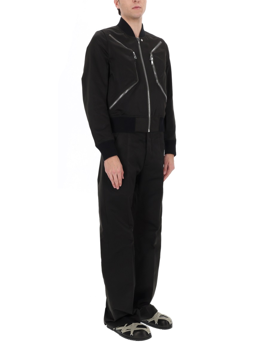Rick Owens Tailored Wide-Leg Geth Pants Zwart