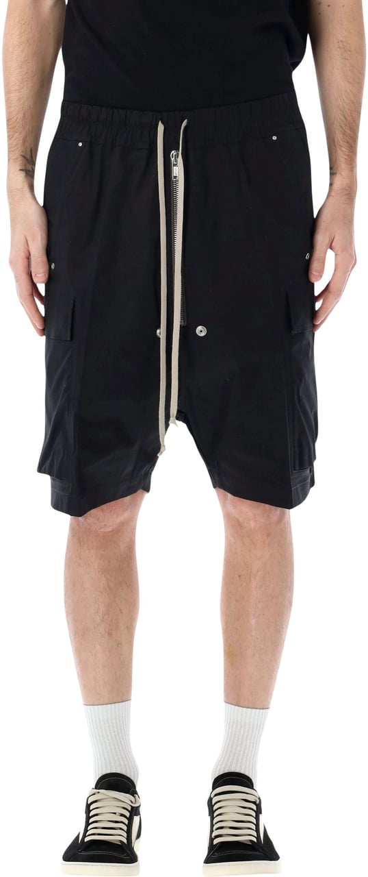 Rick Owens Rick Owens Cargobela poplin shorts Zwart