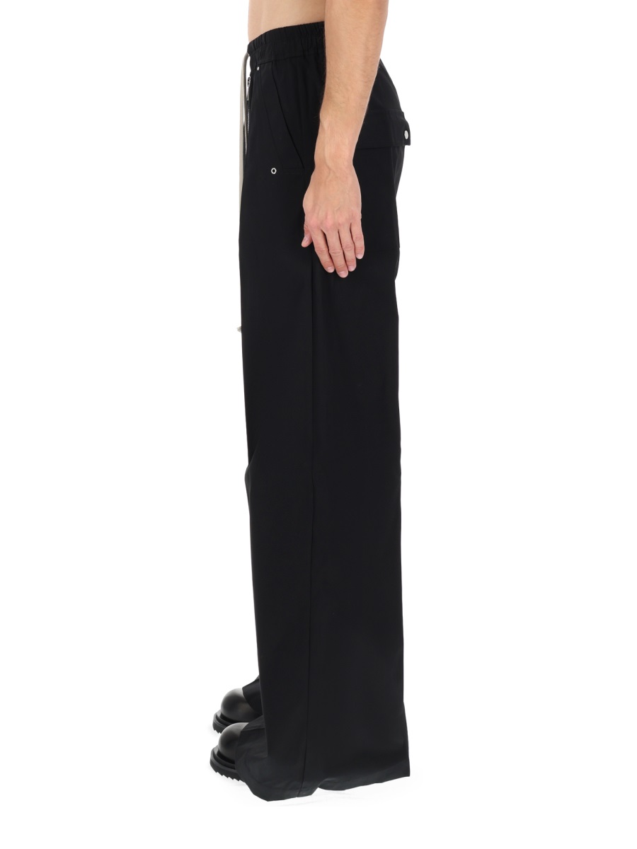 Rick Owens Wide Bela Exaggerated Flared Pants Zwart