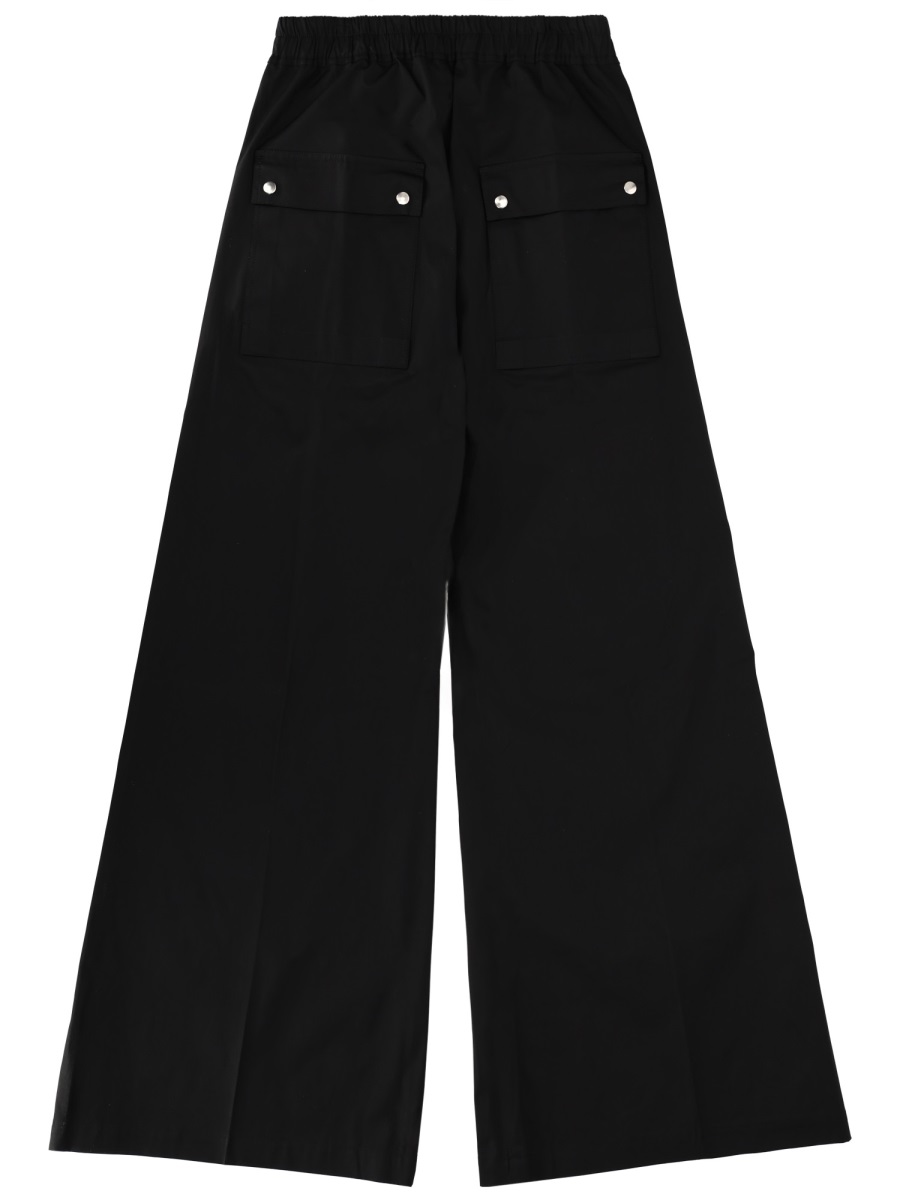 Rick Owens Wide Bela Exaggerated Flared Pants Zwart