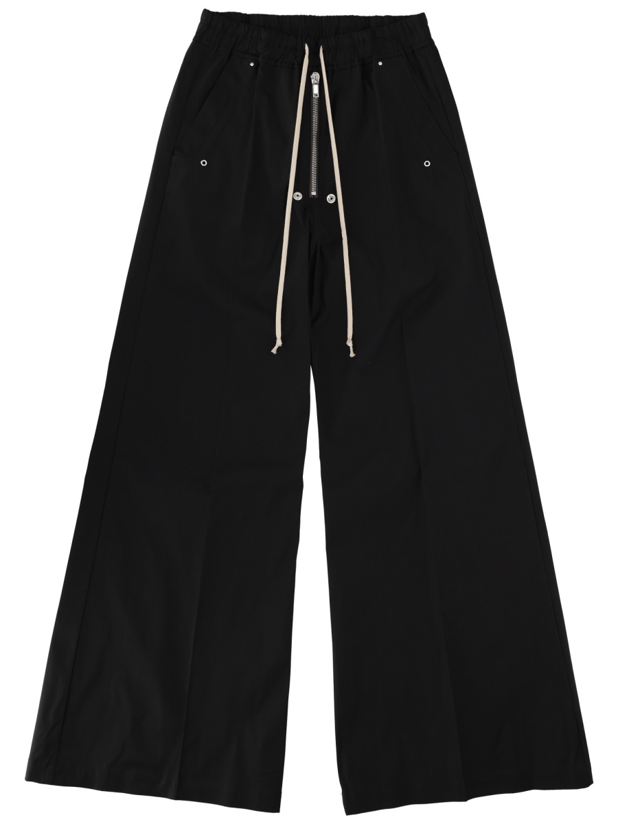 Rick Owens Wide Bela Exaggerated Flared Pants Zwart