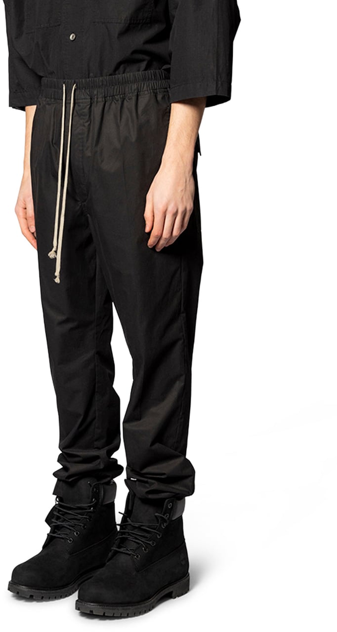 Rick Owens DRAWSTRING SLIM LONG BLACK Zwart