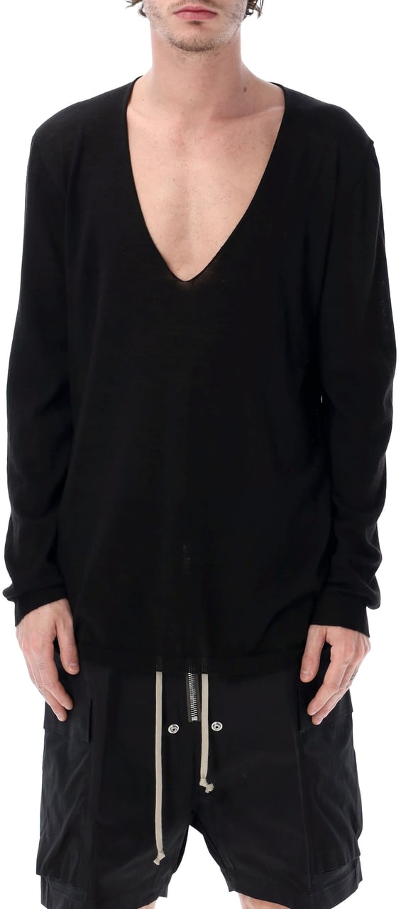 Rick Owens Rick Owens Extreme V neck Zwart