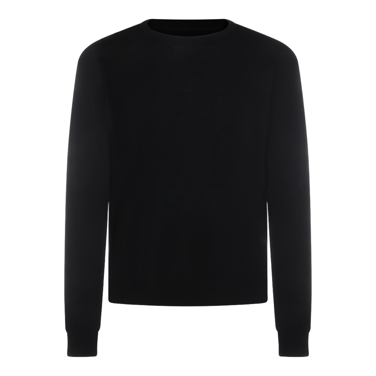 Rick Owens Black Sweater with Classic Crew Neckline Zwart