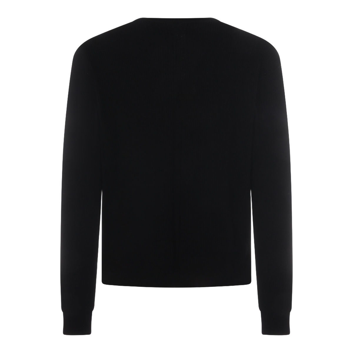 Rick Owens Black Sweater with Classic Crew Neckline Zwart