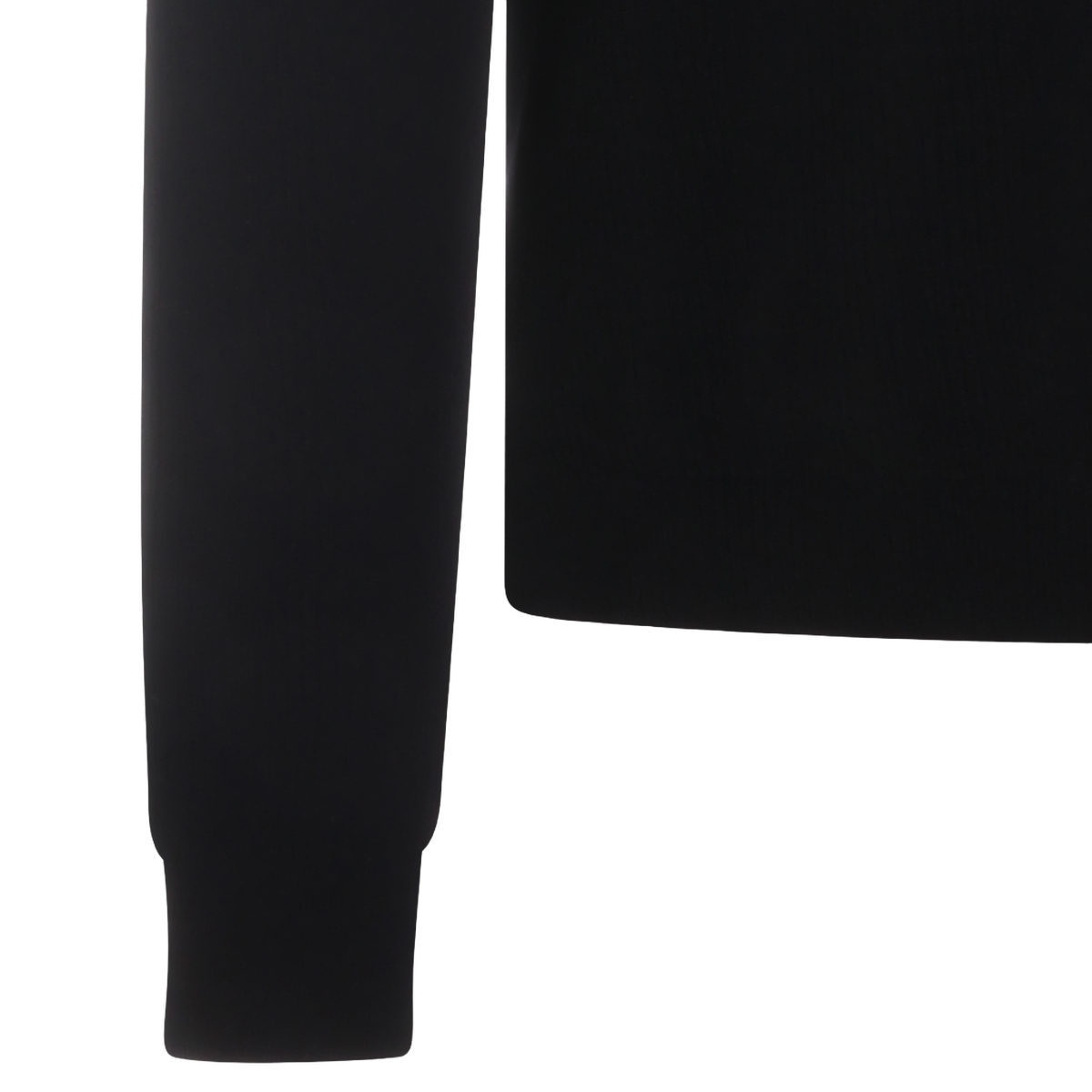 Rick Owens Black Sweater with Classic Crew Neckline Zwart