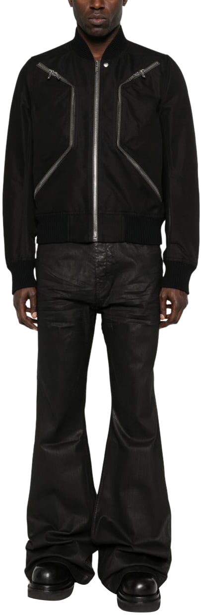 Rick Owens Coats Black Zwart