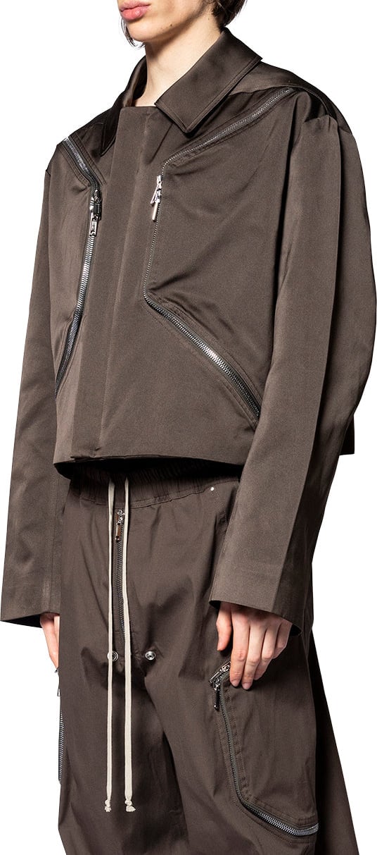 Rick Owens HEIZER MAC JKT DARK DUST Zwart