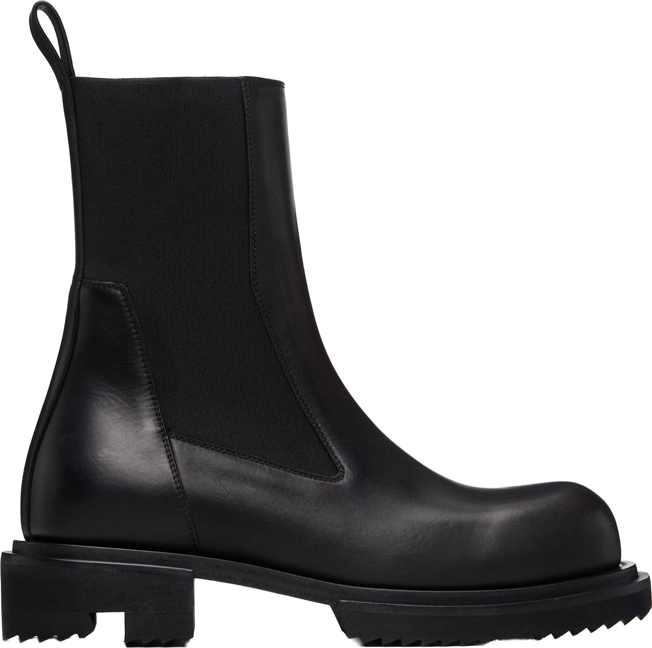 Rick Owens Beatle Gabe Leather Boots Black Divers