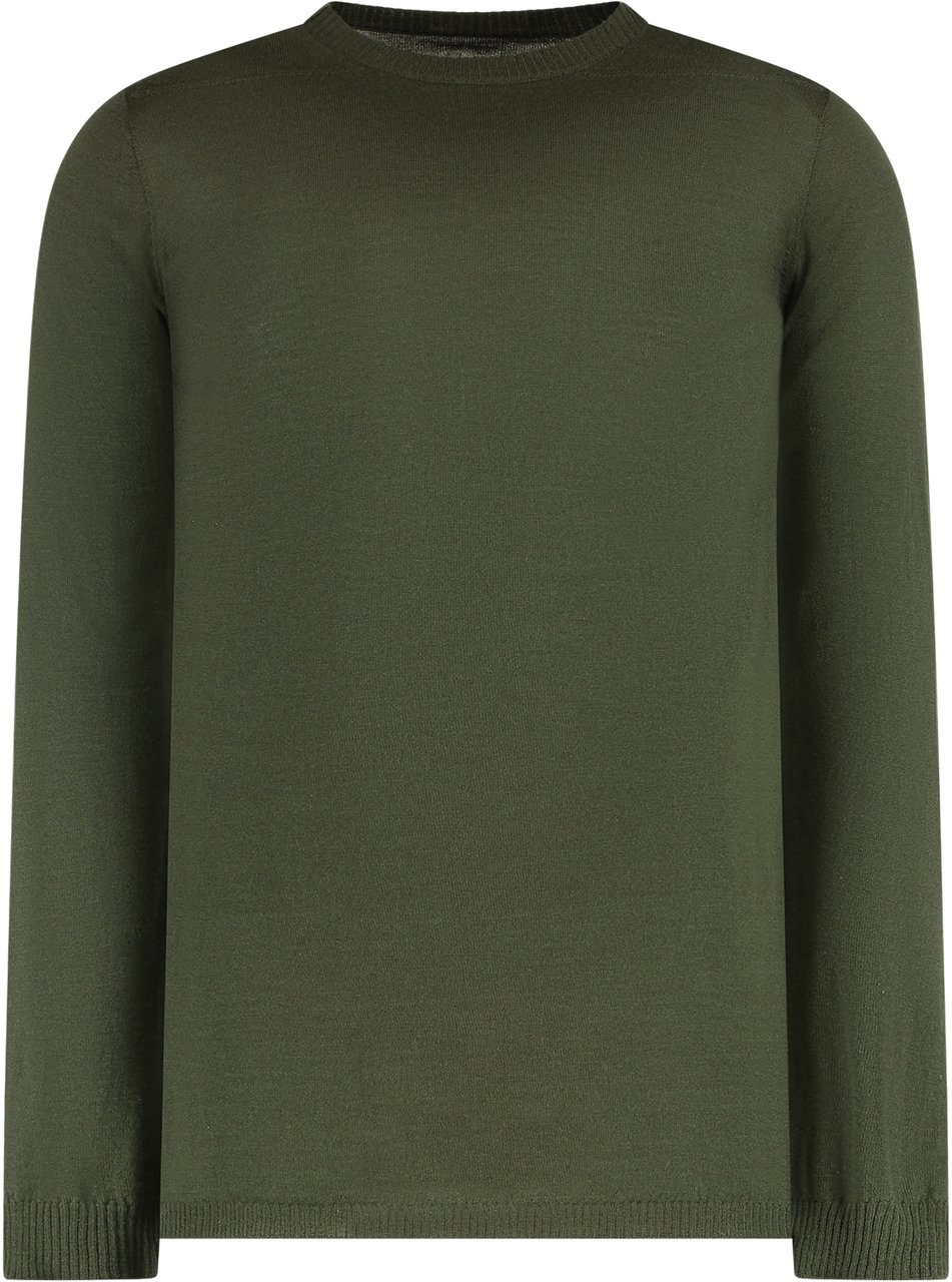 Rick Owens virgin wool crew-neck sweater Groen