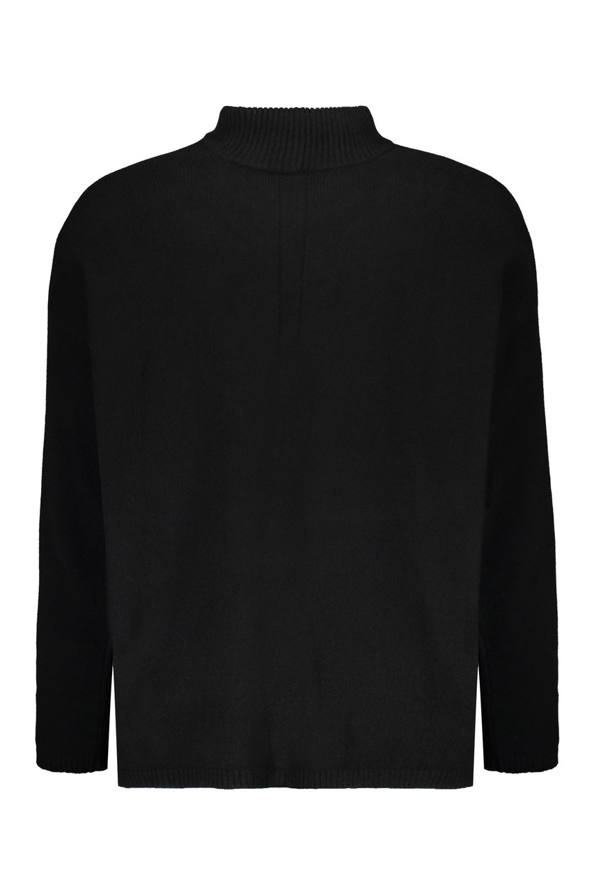 Rick Owens Cashmere turtleneck sweater Zwart